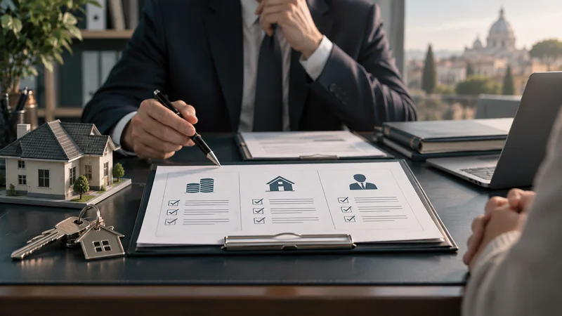 Valutazione di un potenziale inquilino attraverso documenti, informazioni economiche e chiavi di casa.